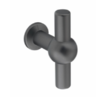 Weel, T Bar handle, 60mm black satin