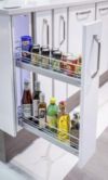 Classic Base Unit Tray Pull-Out, 150mm Wide (Silver)