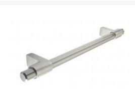 Bar handle, 160mm, stainless steel effect