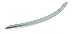 Bow handle, 192mm, die-cast, stainless steel effect