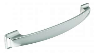 Bow handle, 160mm, die-cast, stainless steel effect