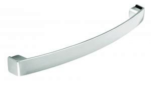 Bow handle, 160mm, die-cast, stainless steel effect