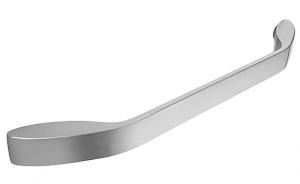 D handle, 160mm stainless steel effect