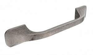 D handle, 128mm, pewter
