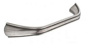 D handle, 128mm pewter
