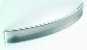 Bow handle, 160mm, die-cast, brushed steel effect