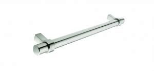 Bar handle, 128mm, stainless steel effect
