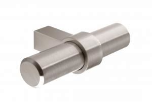 T Bar Handle, 60mm, stainless steel effect