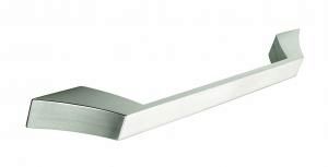 D handle, 160mm, stainless steel effect