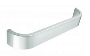 D handle, 224mm, stainless steel effect 