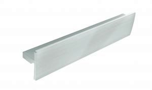 Bar handle, 160mm, stainless steel effect