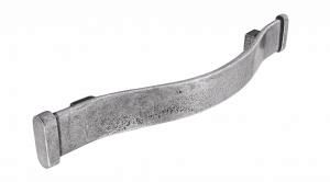 D handle, 128mm, pewter