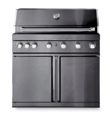 Black Collection - Free-standing gas grill with 6 burners and infrared system   .