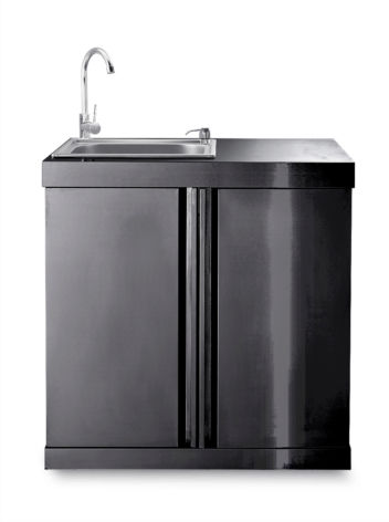 Black Collection - Module with sink unit and storage.