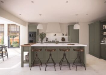 Mornington Vale Regiment Green Mock In-framed Painted Kitchen