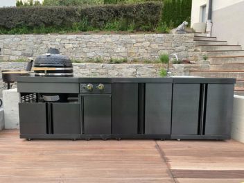 Black Collection - Module with double side burner.