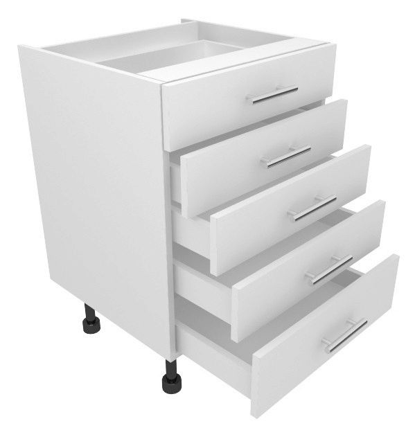 600mm 5 Drawer Pack soft close