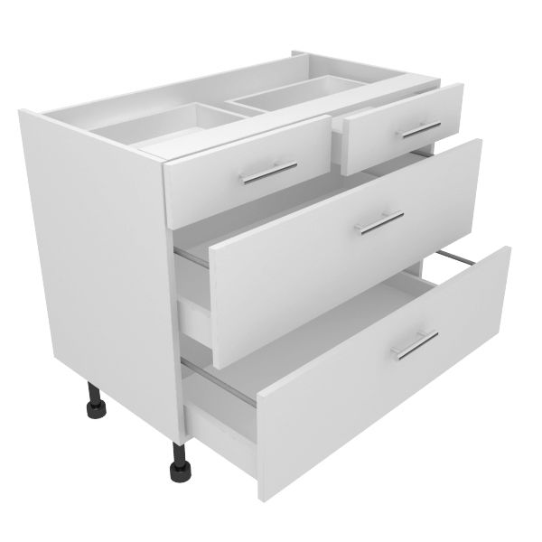 900mm Split Drawer Pack 2 Drawers 2 Pans           