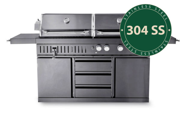 Black Collection - Free-standing Gas and charcoal grill