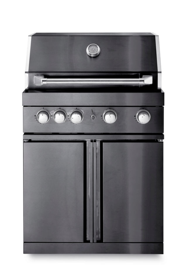Black Collection - Free-standing gas grill with 4 efficient burners and infrared system