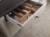 Cutlery insert for 600mm drawer, 478x432x66mm, oak 