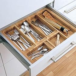 Blum Tandem cutlery insert, 900mm unit, beech          