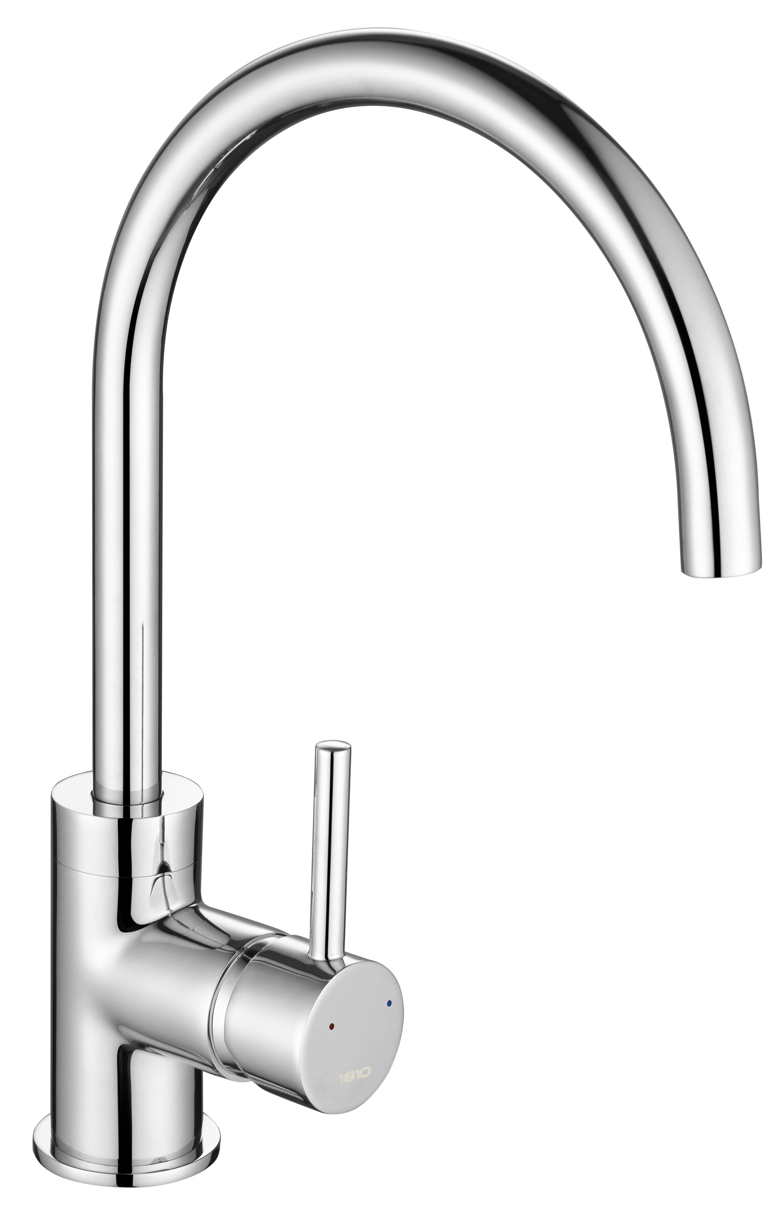 Chrome Courbe Curved Spout Kitchen Tap