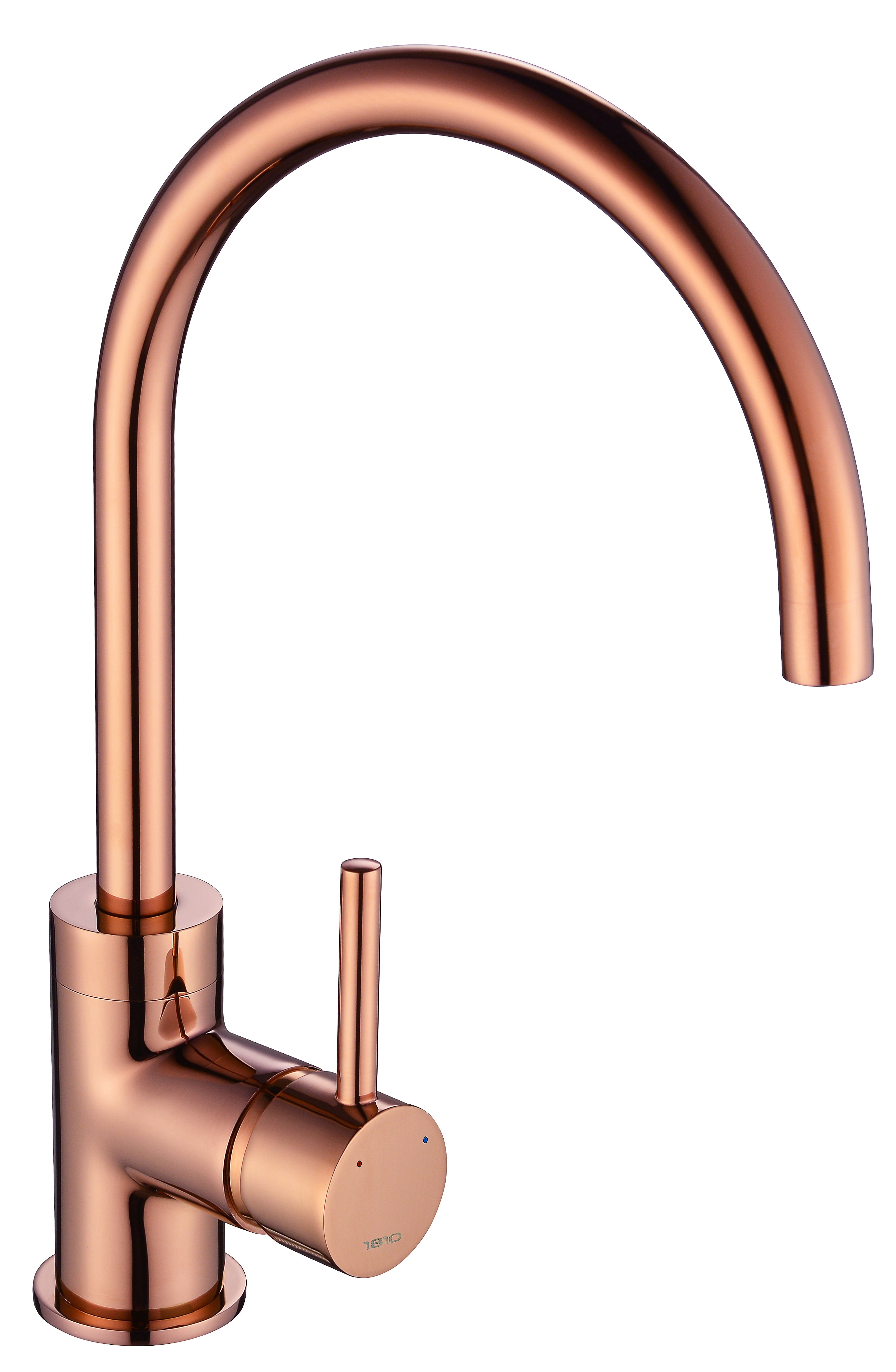 Copper Courbe Curved Spout Kitchen Tap