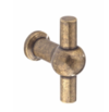 Weel, T Bar handle, 60mm, antique bronze effect