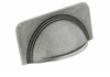 Cromwell, Cup handle, backplate, 64mm, pewter