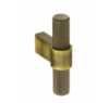Knurled, T-Bar handle, 60mm, aged brass