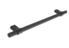 Knurled, Bar handle, 192mm, matt black