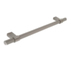 Knurled, Bar handle, 192mm, stainless steel