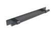 Knurled, Bar handle, bar handle backplate, 192mm, matt black