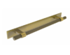 Knurled, Bar handle, bar handle backplate, 192mm, aged brass