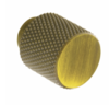 Knurled, Knob, 20mm, aged brass