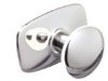 Heworth, Knob, with backplate, 30mm, bright nickel