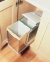 Automatic pull out kitchen double bin 28 litres   