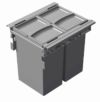 Pull-out Waste Bin 58 L Grey 463mm H 310mm W , min cabinet width 450mm