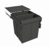 Waste Bin 80 L Grey 505mm H , min cabinet width 600mm