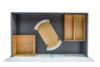 Konfigure Lay on Drawer insert H W 900mm D 450mm Oak 