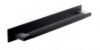 Arden, Fluted D handle with backplate, 160mm, Matt Black - Matt Black