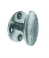 Knob, 50mm diameter, c/w backplate, pewter 