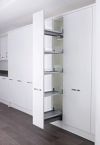 Convoy Centro 300mm full extension larder unit, anti-slip shelves, glass galleries, soft-stop pro 