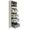 Space Tower - Antaro, Grey, Glass, Gallery Front, - 450mm Deep - Ext Cab Width 300mm