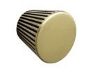 Alchester, Fluted conical knob, 30mm,  Satin Brass (Satin Brass)