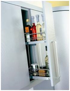 Wall pull-out, 150mm wide, chrome (KWP150C)