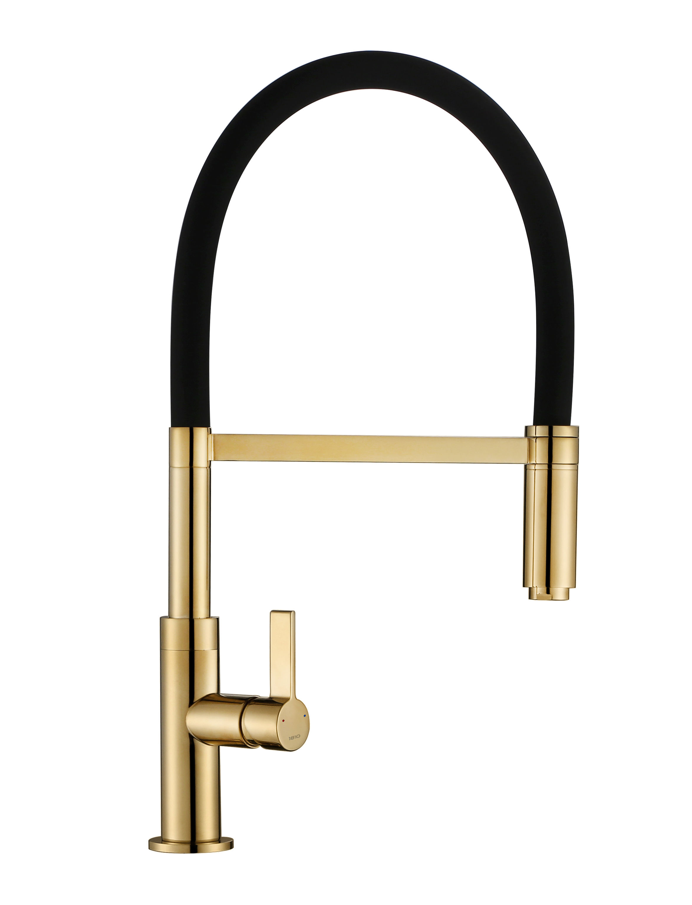 Gold Brass Spirale Flexible Spout Kitchen Taps