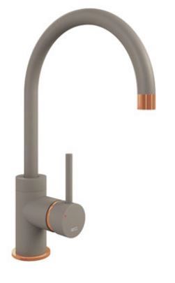 Mocha Purquartz Courbe Curved Spout Kitchen Taps