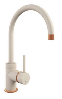 Champagne Purquartz Courbe Curved Spout Kitchen Taps